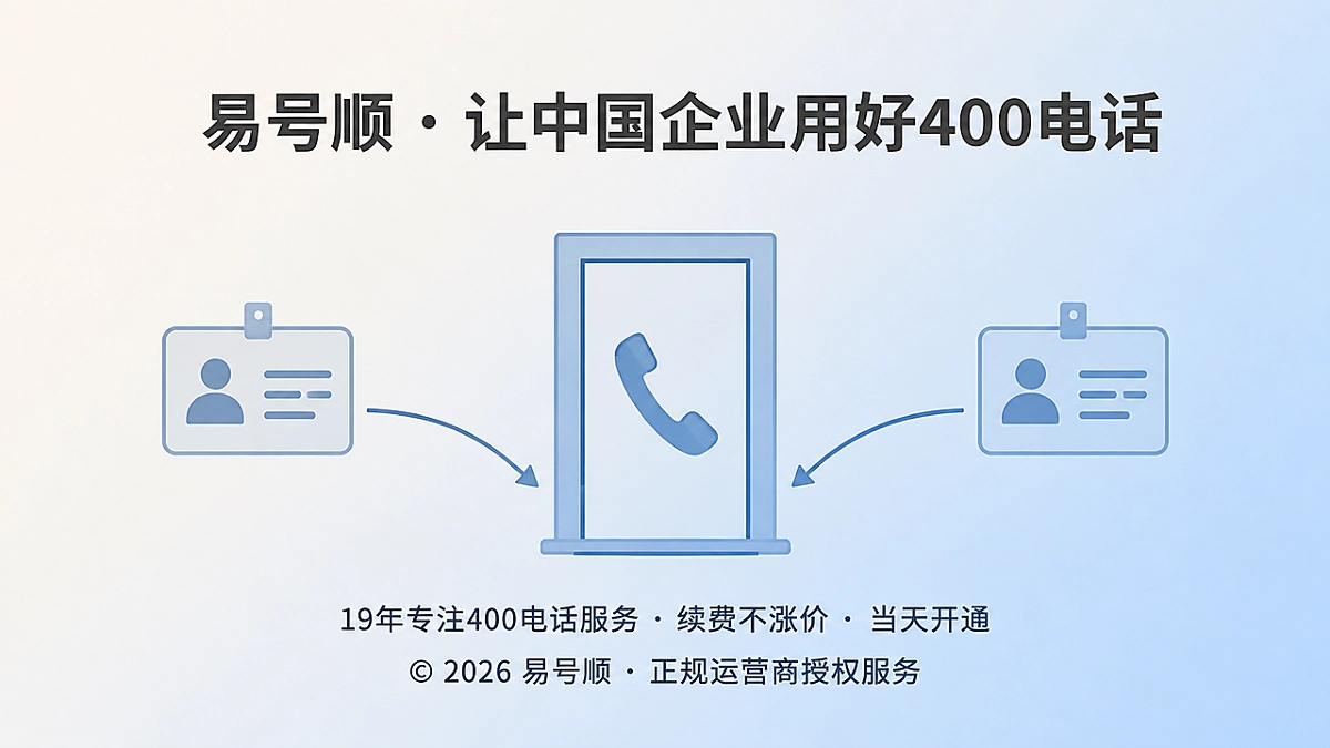 企业客户关系从个人手机转入400电话企业入口的插画